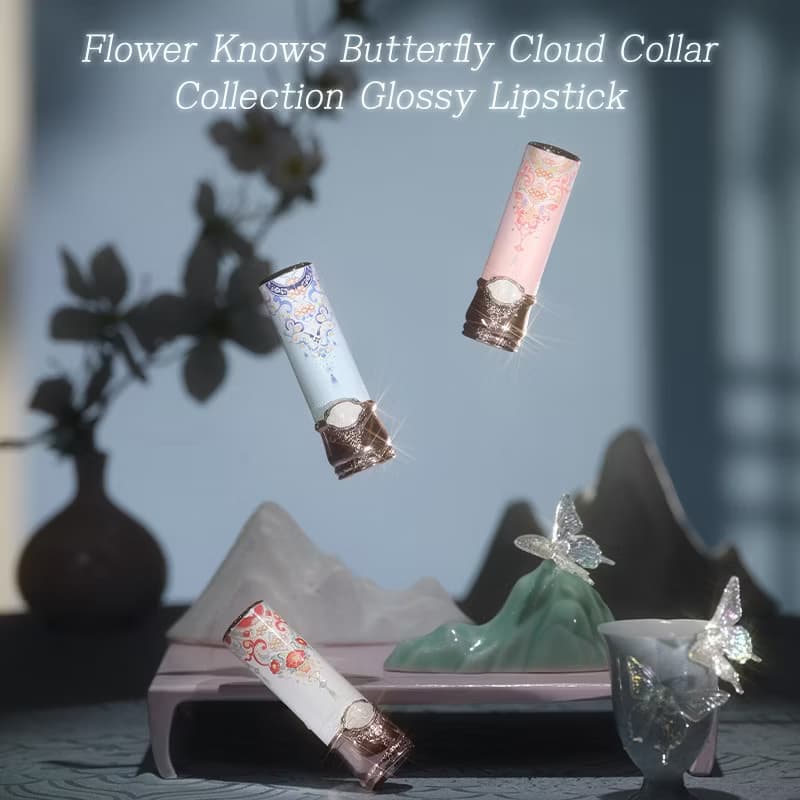 Flower Knows Butterfly Cloud Collar Collection Shiny Lipstick 3.5g