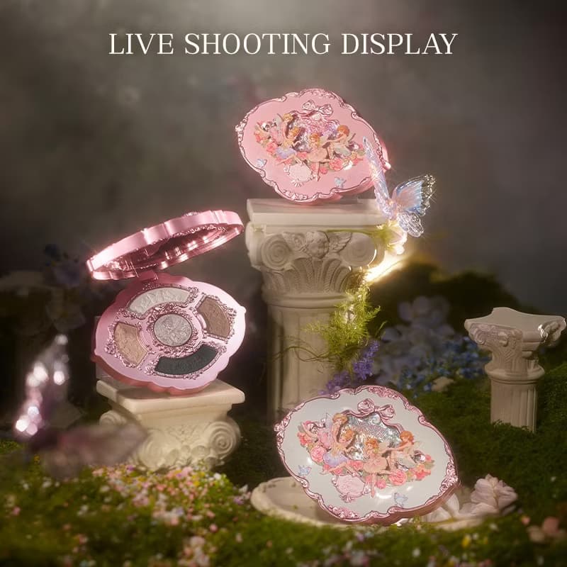 Flower Knows Midsummer Fairytales Collection Embossed Five-Color Eyeshadow Palette 6.5g