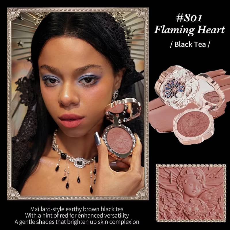 Flower Knows Little Angel Collection Cream Blush 6g Long-Lasting Single Blush Makeup
