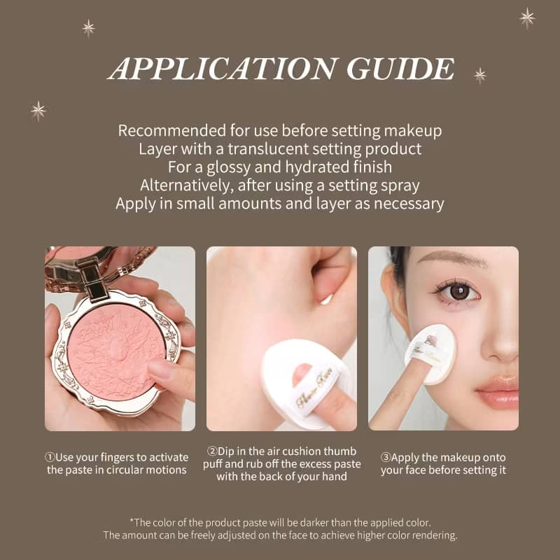 Flower Knows Little Angel Collection Cream Blush 6g Long-Lasting Single Blush Makeup