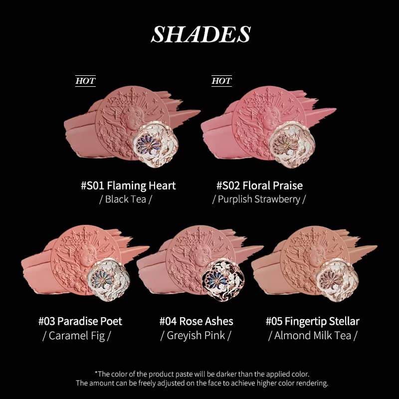 Flower Knows Little Angel Collection Cream Blush 6g Long-Lasting Single Blush Makeup