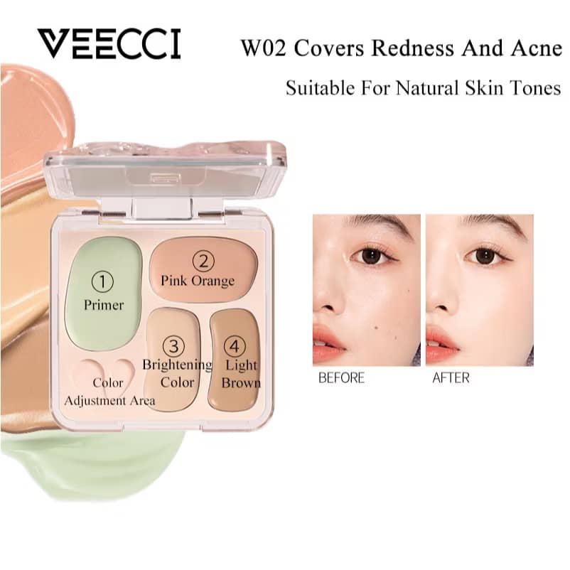 VEECCI 遮瑕膏 高光4色 保濕不沾杯 百搭 自然持久 4.5g