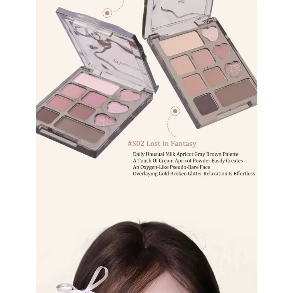 VEECCI 眼影霧面珠光十色多用途便攜眼影盤 4.2g