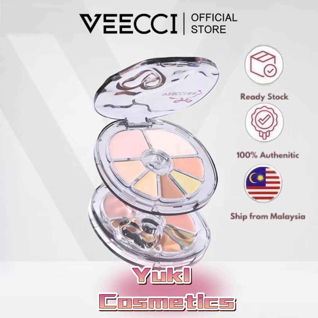 VEECCI遮瑕膏高光七色保濕不卡粉百搭自然持久4.6g