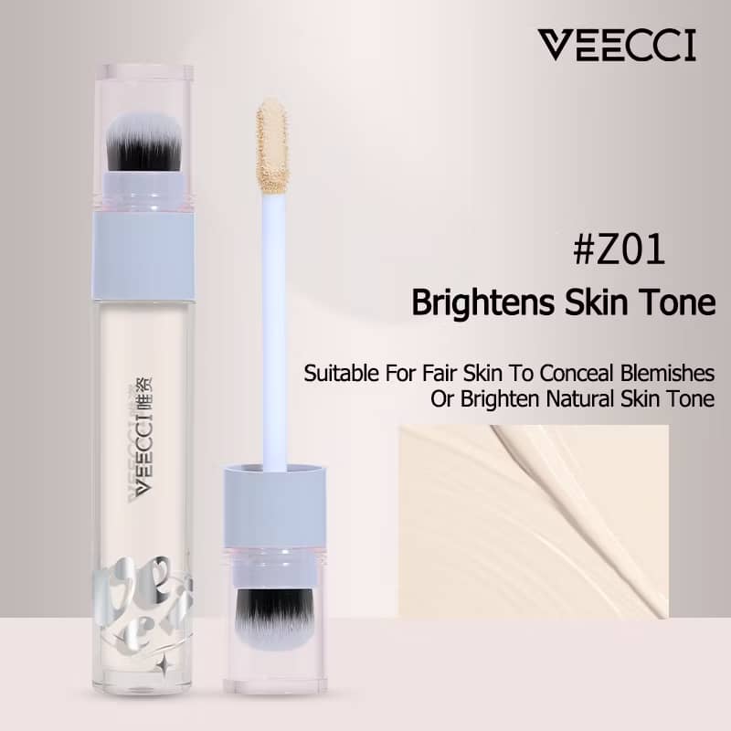 VEECCI 遮瑕膏 輕薄貼合 不卡粉 附贈刷頭 方便使用 3.8g