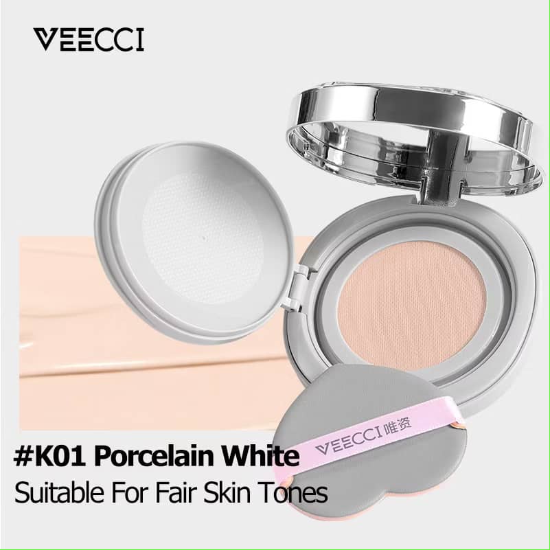 VEECCI 氣墊BB霜控油全覆蓋12小時持久粉底液彩妝必備品10克