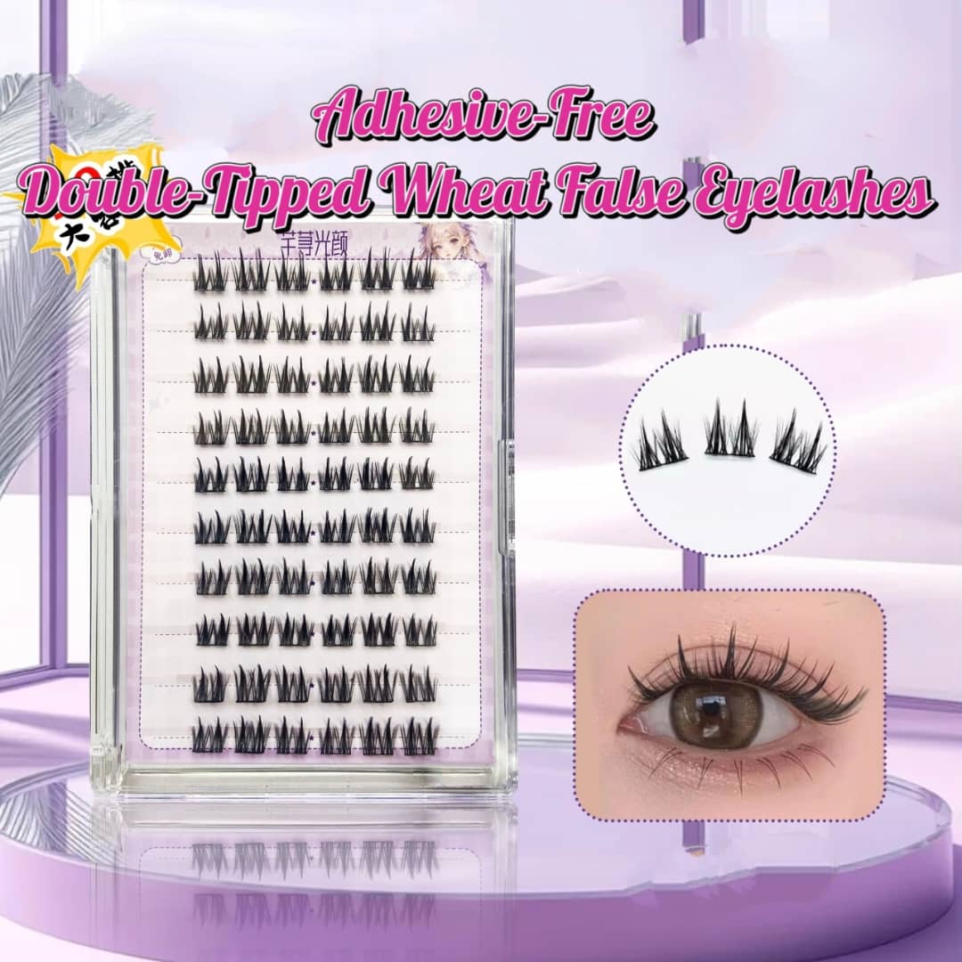 No-Glue Double Pointed Wheat Ear Lashes