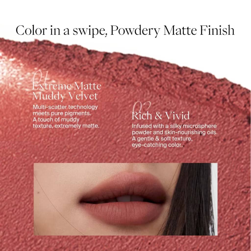 JOOCYEE LipMatte Lipstick Smooth Clay Creamy Texture Makaup Long Lasting Transferproof 17 colors