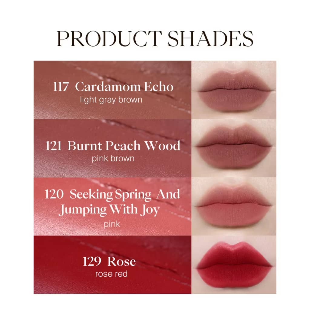 JOOCYEE LipMatte Lipstick Smooth Clay Creamy Texture Makaup Long Lasting Transferproof 17 colors