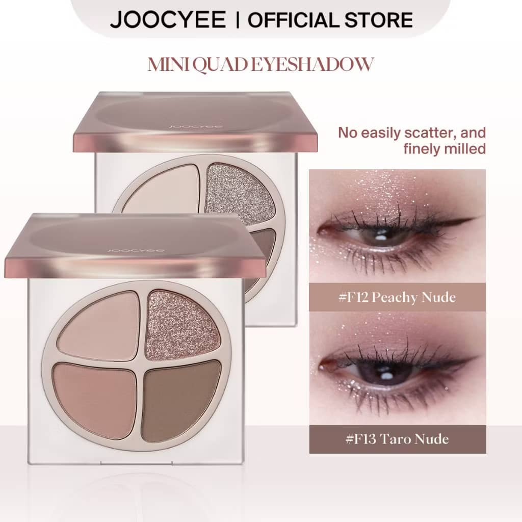 JOOCYEE EYE SHADOW Mini Quad Eyeshadow Long-lasting Natural look Easy to blend beauty eye makeup 7 colors