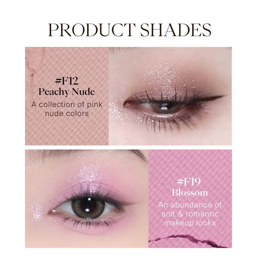 JOOCYEE EYE SHADOW Mini Quad Eyeshadow Long-lasting Natural look Easy to blend beauty eye makeup 7 colors