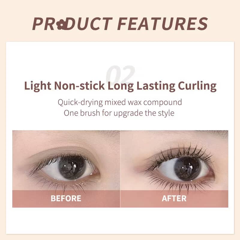 JUDYDOLL 3D Curling Eyelash Iron Mascara Steel Tube Waterproof Lengthening Smudge-Proof