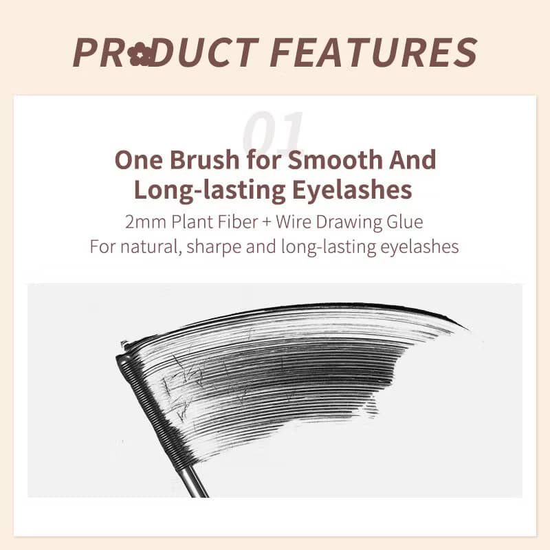 JUDYDOLL 3D Curling Eyelash Iron Mascara Steel Tube Waterproof Lengthening Smudge-Proof