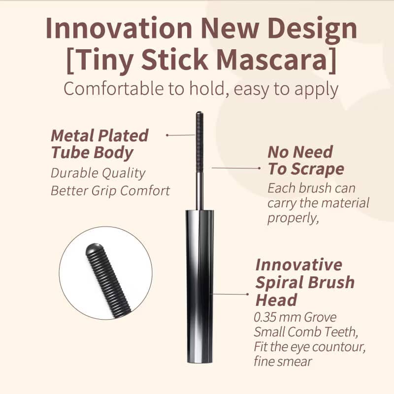 JUDYDOLL 3D Curling Eyelash Iron Mascara Steel Tube Waterproof Lengthening Smudge-Proof