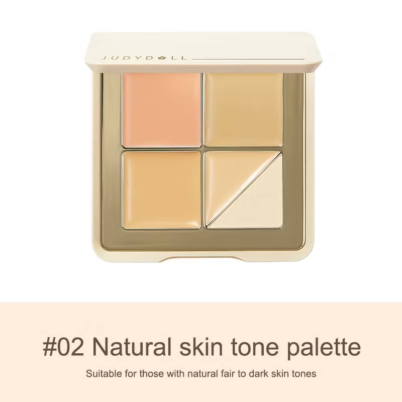 JUDYDOLL Concealer Palette Covering Blemishes Highlighting Concealing Scars Eye Circles 5 Colours