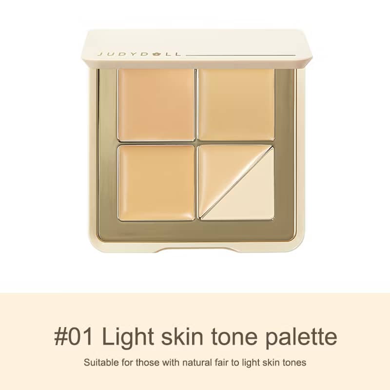 JUDYDOLL Concealer Palette Covering Blemishes Highlighting Concealing Scars Eye Circles 5 Colours