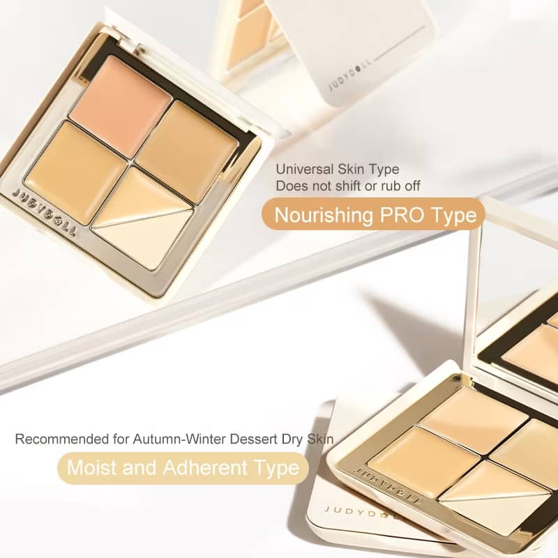 JUDYDOLL Concealer Palette Covering Blemishes Highlighting Concealing Scars Eye Circles 5 Colours