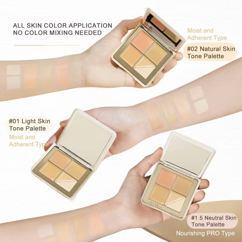 JUDYDOLL Concealer Palette Covering Blemishes Highlighting Concealing Scars Eye Circles 5 Colours