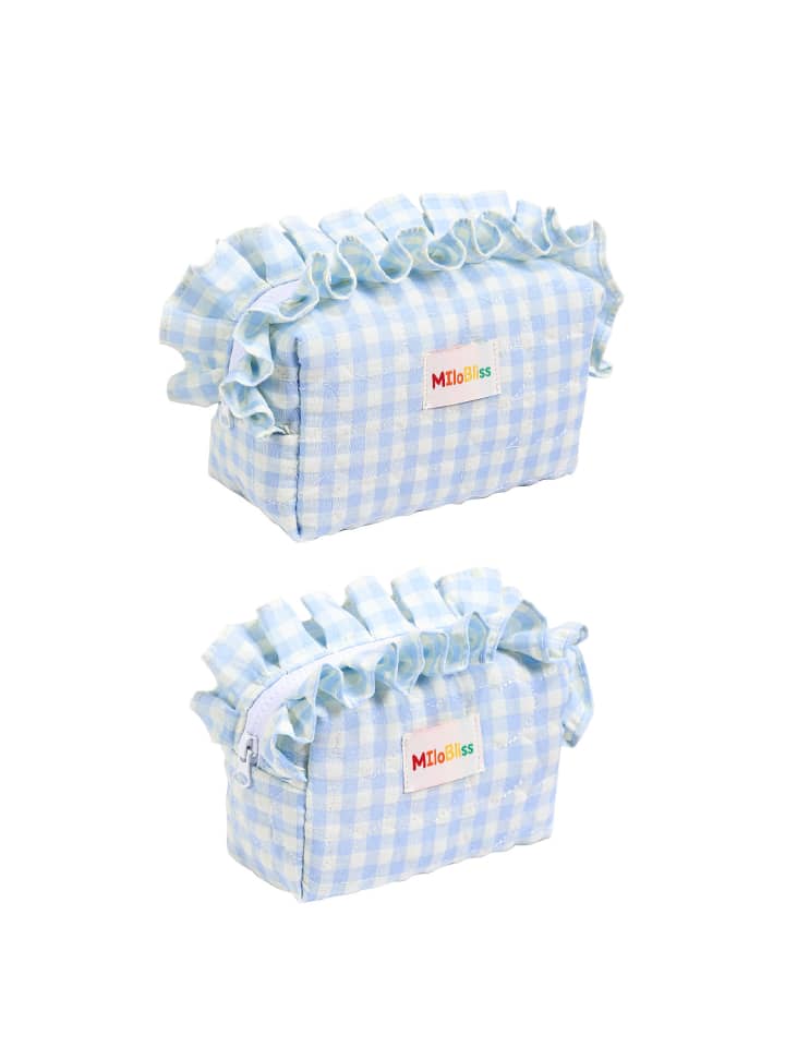 Ruffled Cosmetic Bag – Sweet & Minimalist Style