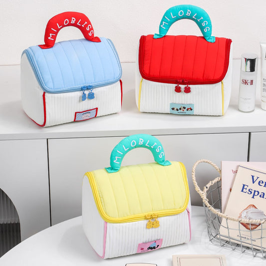 New “Mini House” Cosmetic Bag – Cute & Structured Design