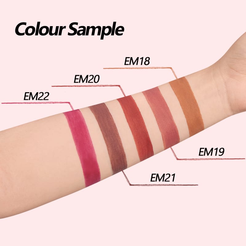 INTO YOU heroine lip mud matte lip and cheek dual-use long-lasting non-stick lip mud lipstick