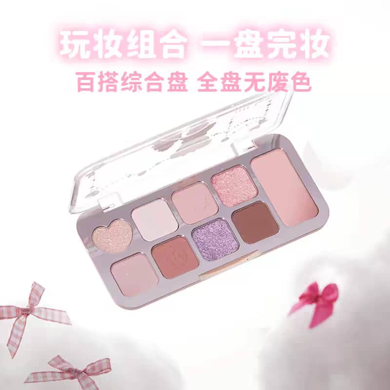 JILLLEEN 9-Color Eyeshadow Palette | Matte & Shimmer Multi-Finish Shades