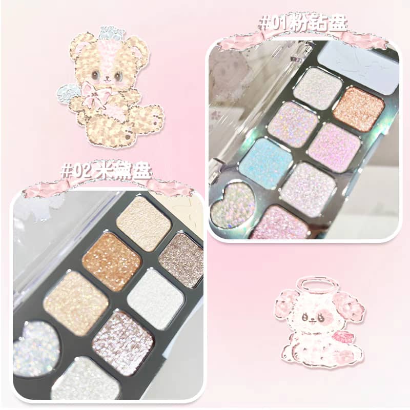 JILLLEEN 9-Color Eyeshadow Palette | Shimmer