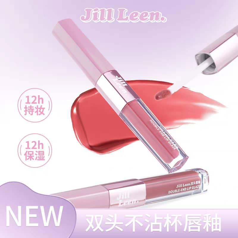 JILLLEEN Dual-Ended Lip Glaze | Matte & Glossy Finish | Long-Lasting, Non-Sticky