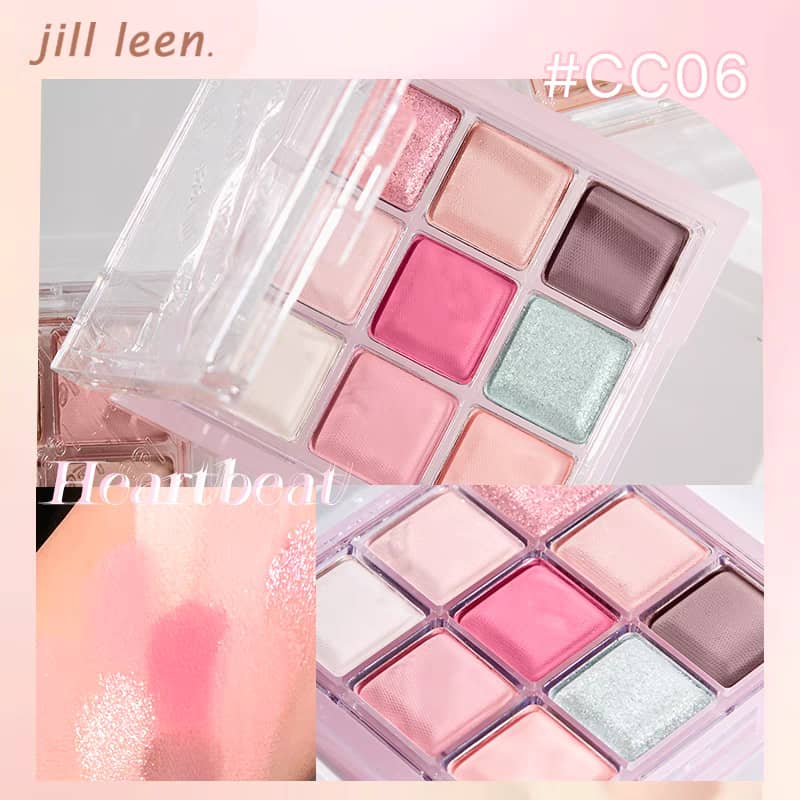 JILLLEEN Chocolate 9-Color Eyeshadow Palette | Earth Tone | Matte & Shimmer