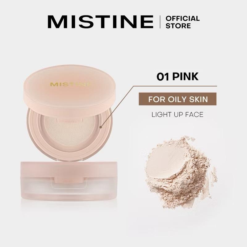 Mistine Powder Soft Focus Makeup Loose Setting Powder Hold Makeup Matte Oil-control Compact Powder