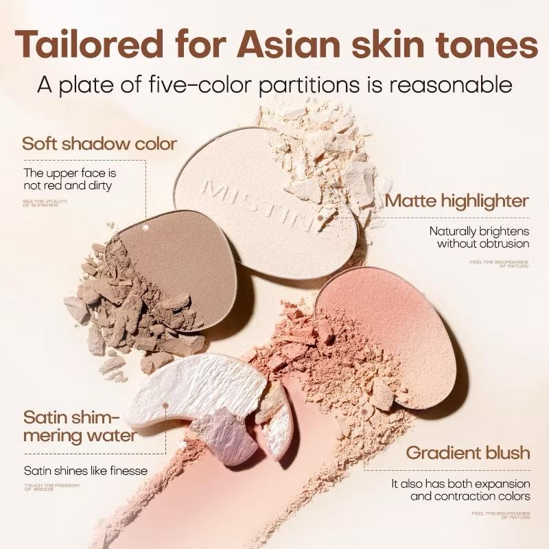 MISTINE contour Thai Milk Coffee Facial Comprehensive Makeup All-in-One Palette