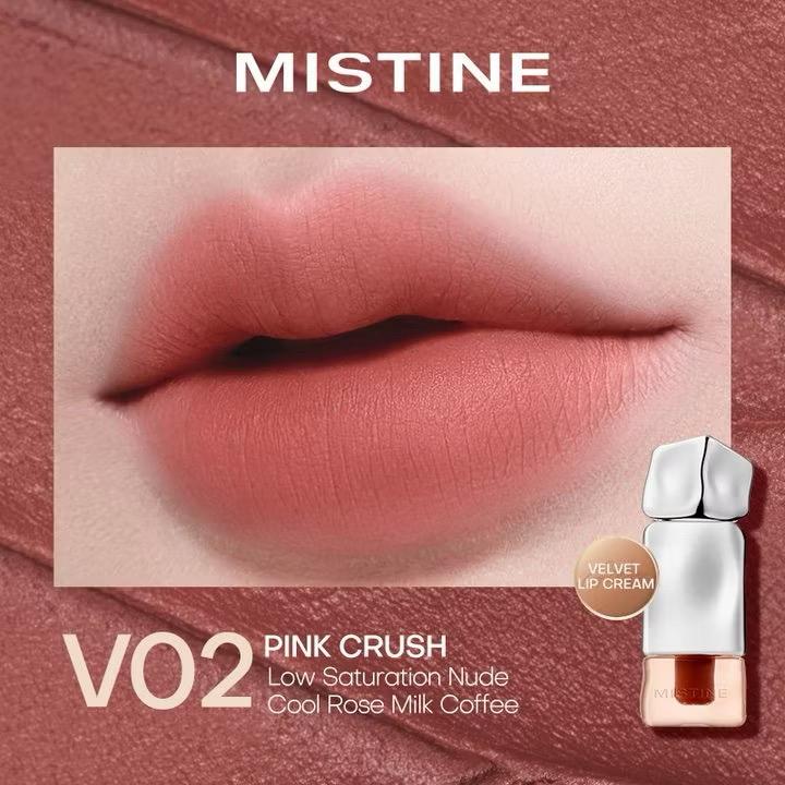MISTINE matte Lip Glaze longwear Lip Cream iced lipstick transparent mirror