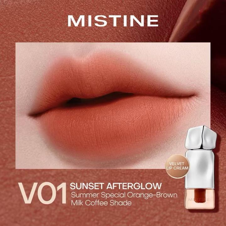 MISTINE matte Lip Glaze longwear Lip Cream iced lipstick transparent mirror