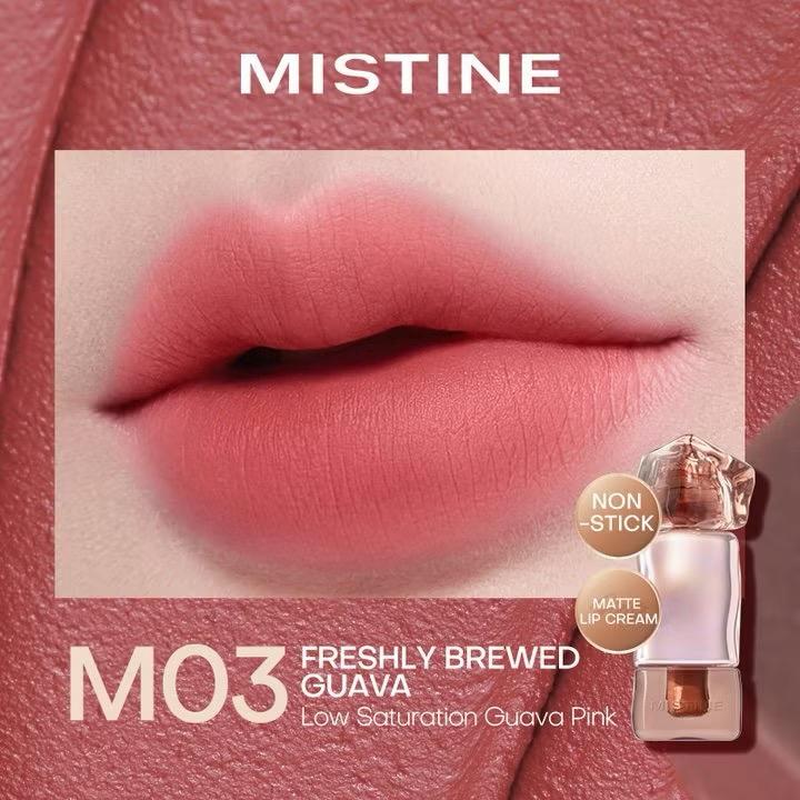MISTINE matte Lip Glaze longwear Lip Cream iced lipstick transparent mirror