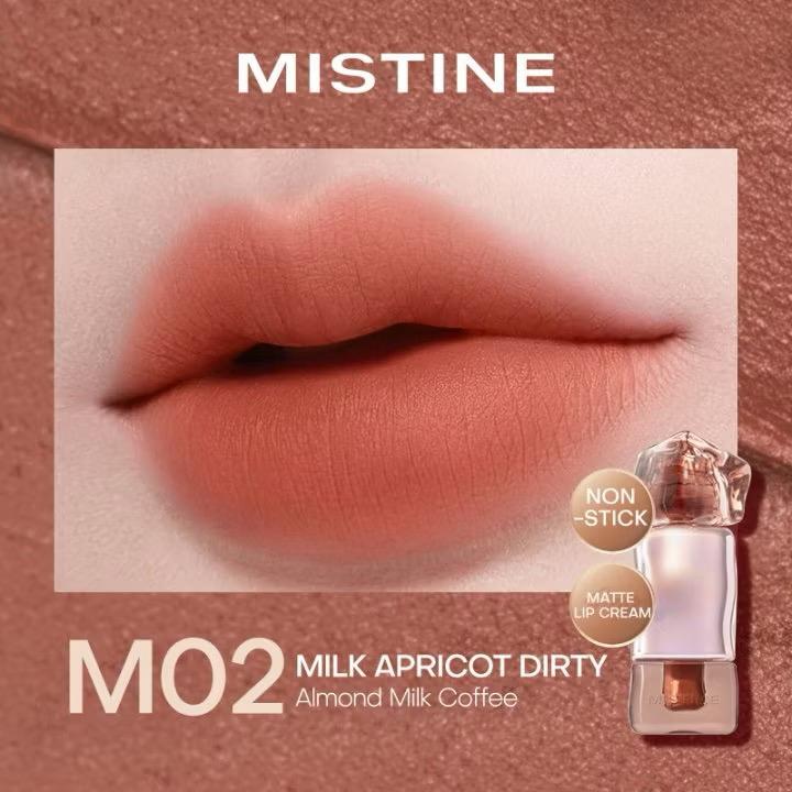 MISTINE matte Lip Glaze longwear Lip Cream iced lipstick transparent mirror