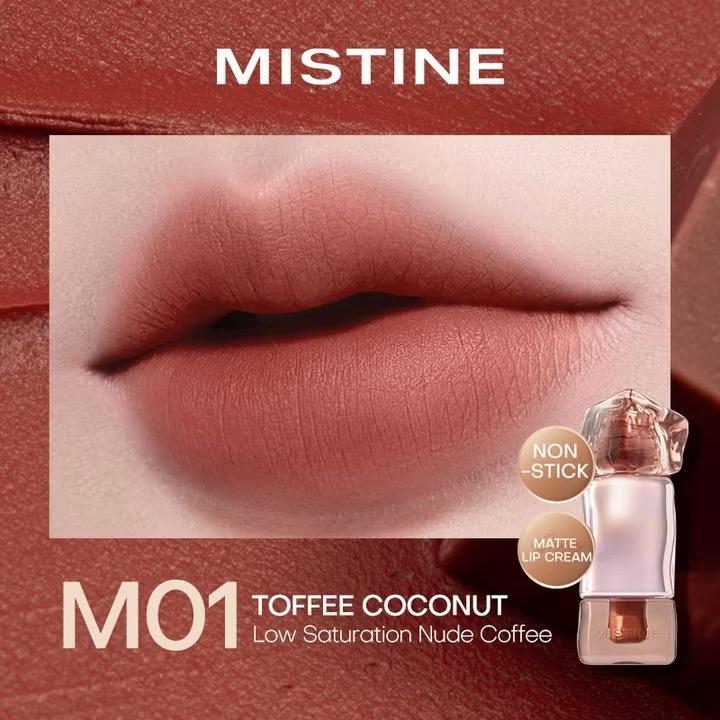 MISTINE matte Lip Glaze longwear Lip Cream iced lipstick transparent mirror