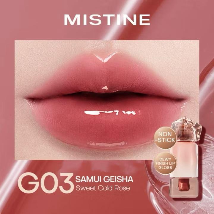 MISTINE matte Lip Glaze longwear Lip Cream iced lipstick transparent mirror