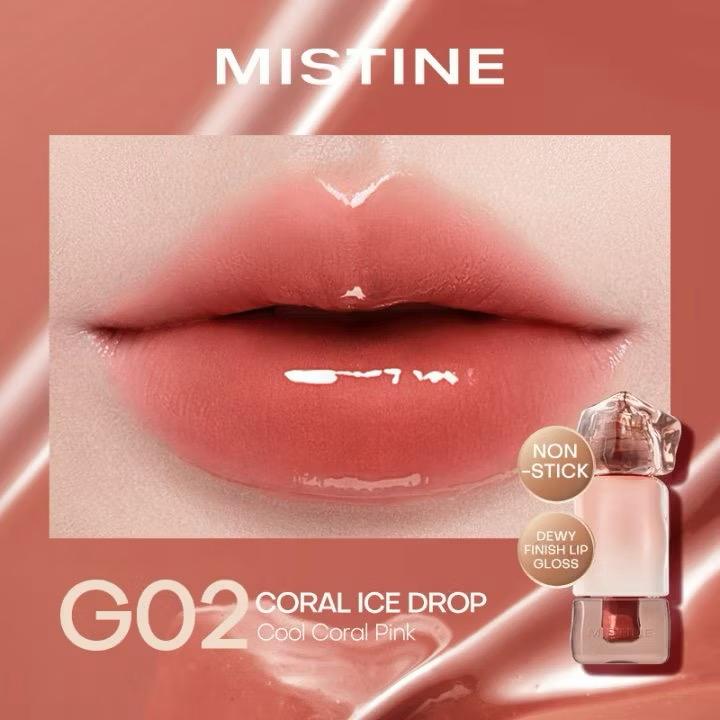 MISTINE matte Lip Glaze longwear Lip Cream iced lipstick transparent mirror