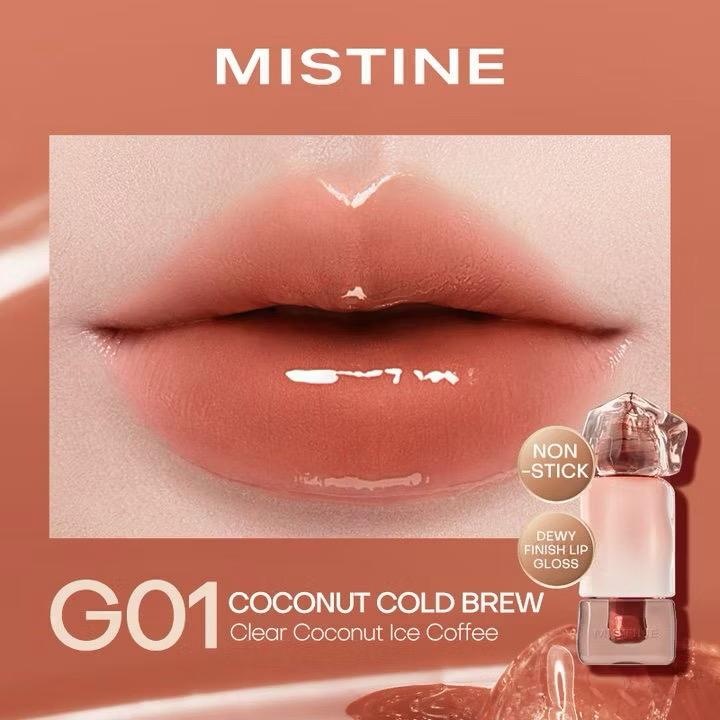 MISTINE matte Lip Glaze longwear Lip Cream iced lipstick transparent mirror