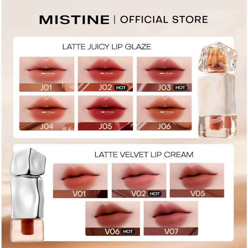 MISTINE matte Lip Glaze longwear Lip Cream iced lipstick transparent mirror