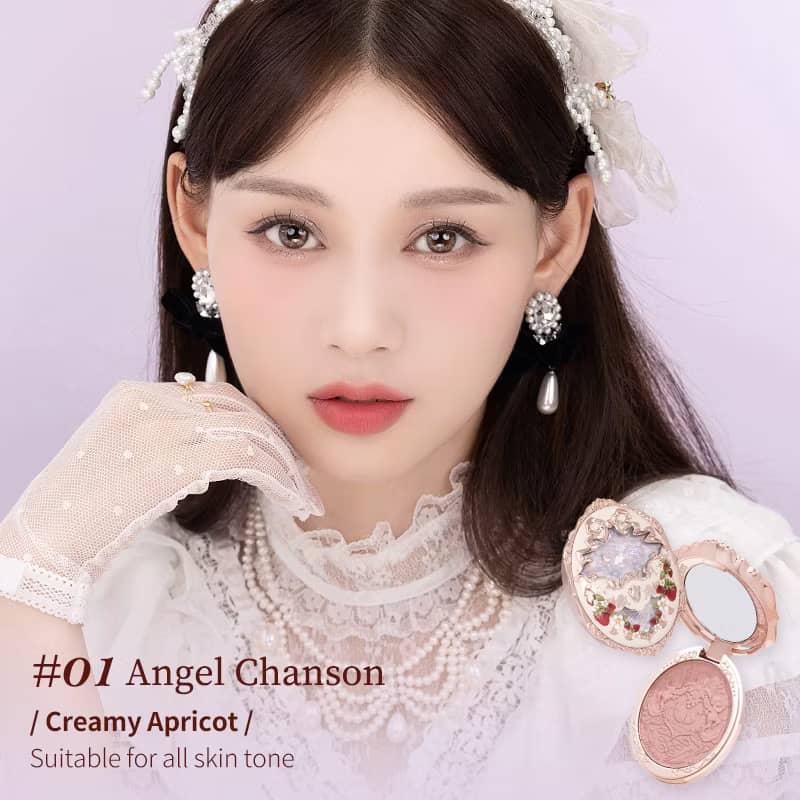 Flower Knows Strawberry Rococo Series Blush | Single Shade 5g | Long-Lasting Soft Matte Finish
