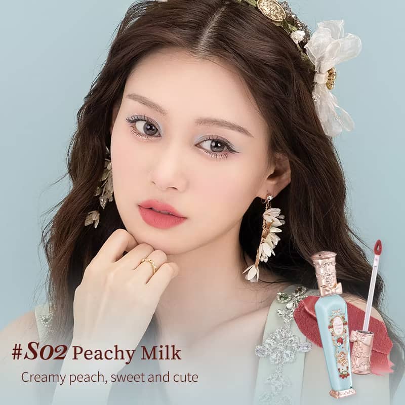 Flower Knows Strawberry Rococo Series Cloud Lip Cream | 3.5ml Velvet Lip Gloss