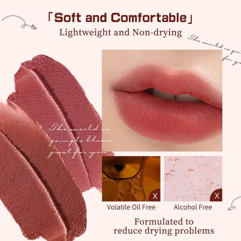 Flower Knows Strawberry Rococo Series Cloud Lip Cream | 3.5ml Velvet Lip Gloss