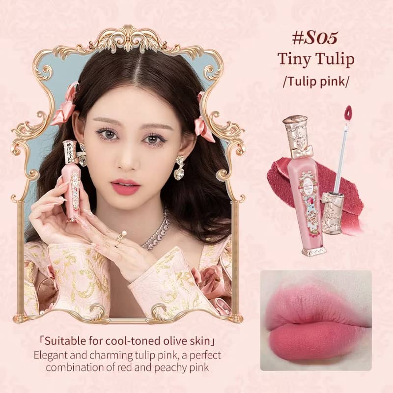 Flower Knows Strawberry Rococo Series Cloud Lip Cream | 3.5ml Velvet Lip Gloss