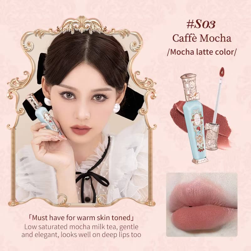 Flower Knows Strawberry Rococo Series Cloud Lip Cream | 3.5ml Velvet Lip Gloss