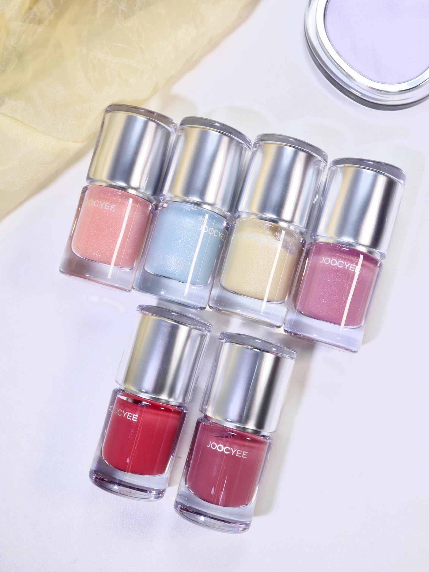 Joocyee Aurora Series Satin Glow Blush Glossy Lip Glaze
