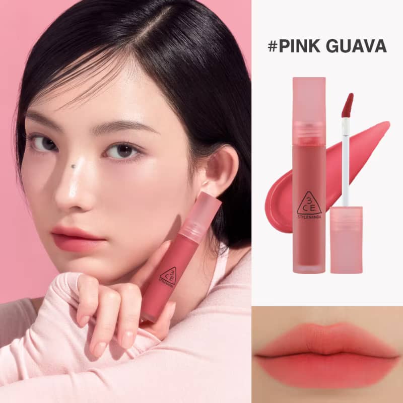 3CE Blur Water Lip Tint, Moisturizing water-like light blur soft-focus pout silky smooth texture comfortable finish
