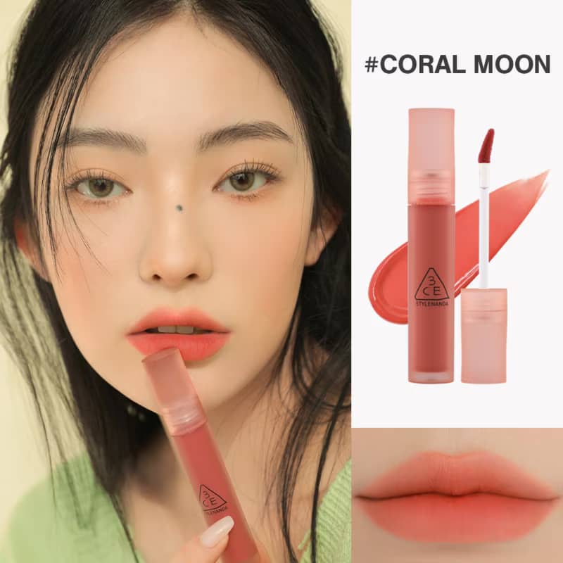 3CE Blur Water Lip Tint, Moisturizing water-like light blur soft-focus pout silky smooth texture comfortable finish