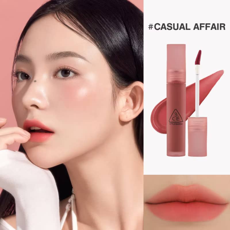 3CE Blur Water Lip Tint, Moisturizing water-like light blur soft-focus pout silky smooth texture comfortable finish