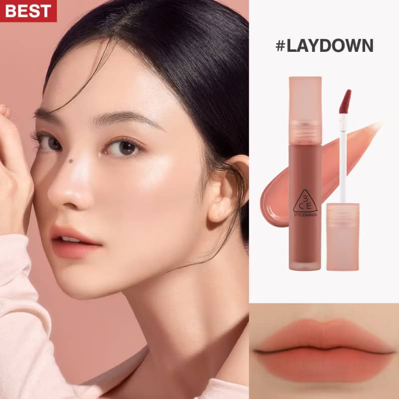 3CE Blur Water Lip Tint, Moisturizing water-like light blur soft-focus pout silky smooth texture comfortable finish